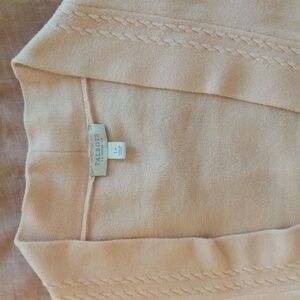Blush/ballet pink Talbots petites cardigan